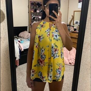 Cute floral tank